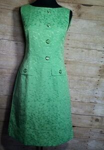 Tahari Arthur S Levine seath vivid green dress